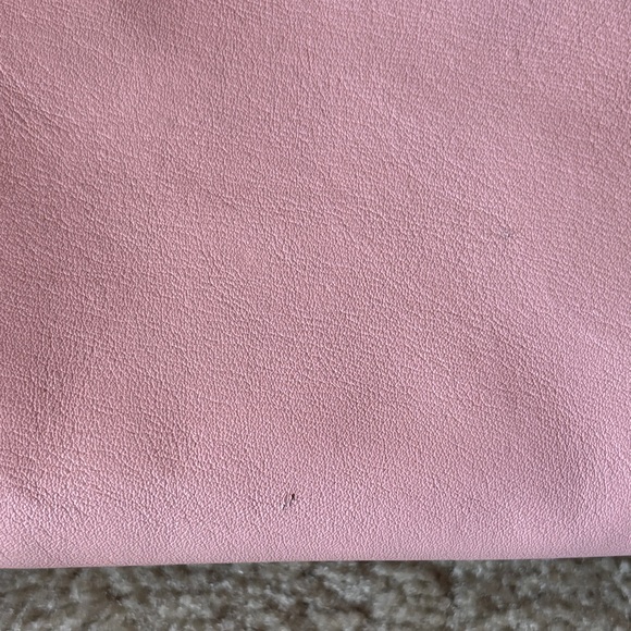 Tumi Pink Leather Zip-Top Tote Work Laptop Bag Travel Purse - Picture 7 of 10